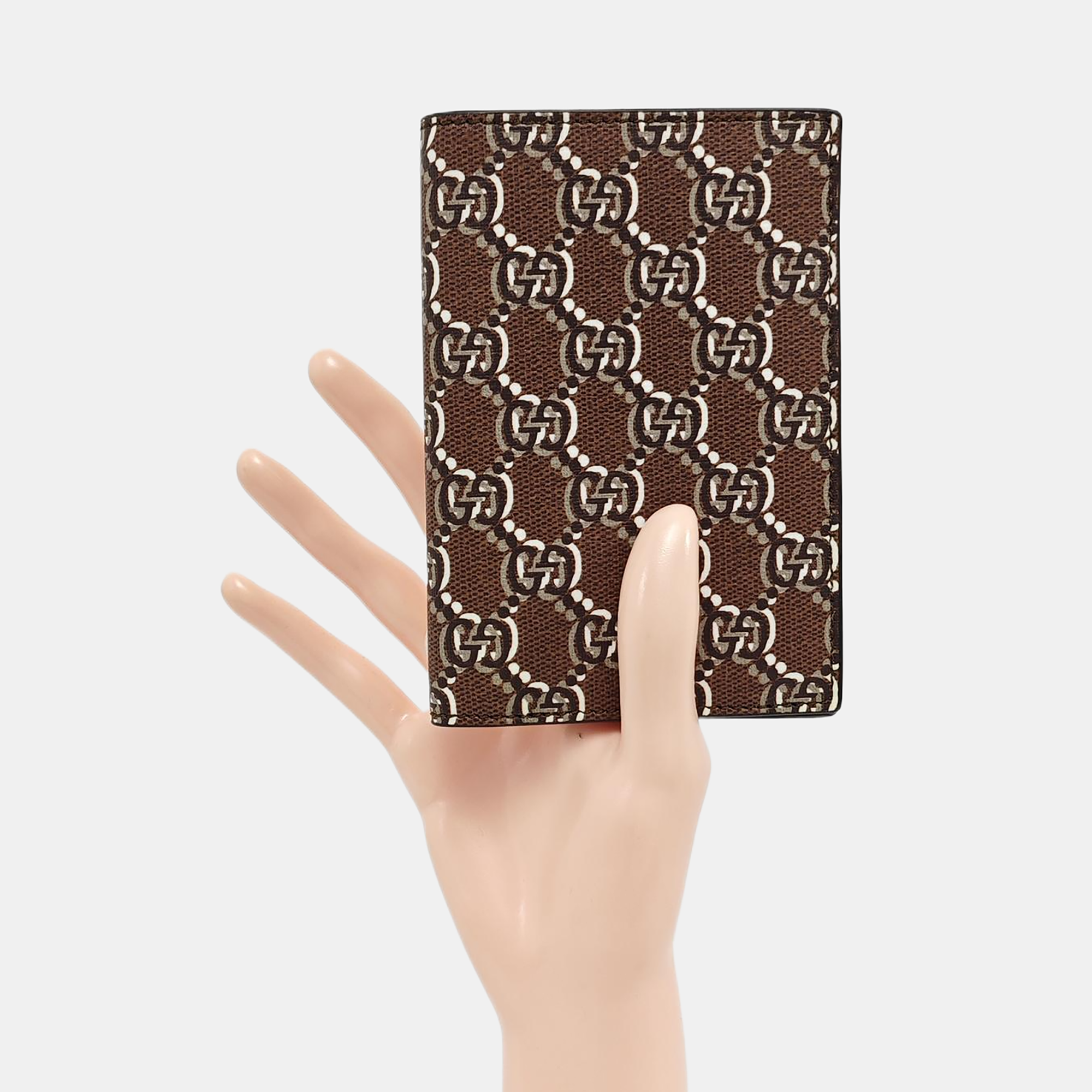 Monogram Coated Canvas Card Holder Brown