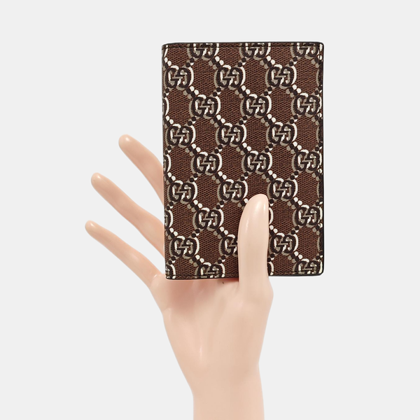 Monogram Coated Canvas Card Holder Brown