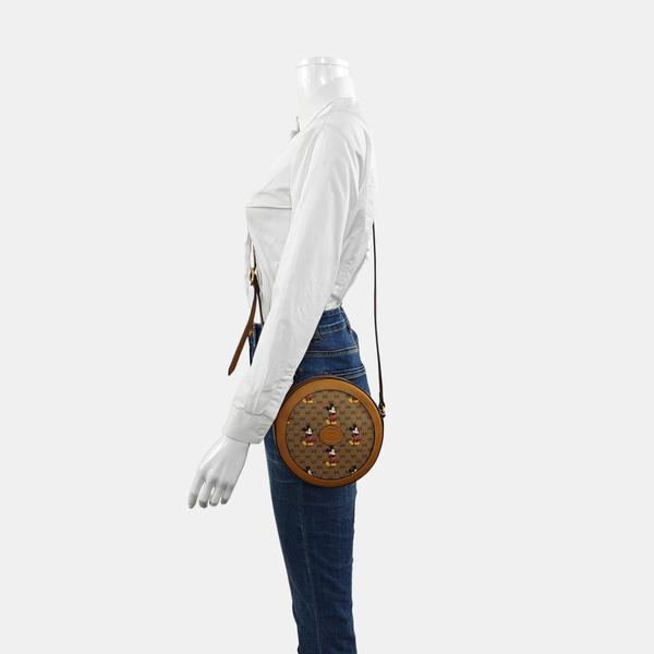 Disney X Gucci Monogram Coated Canvas Brown