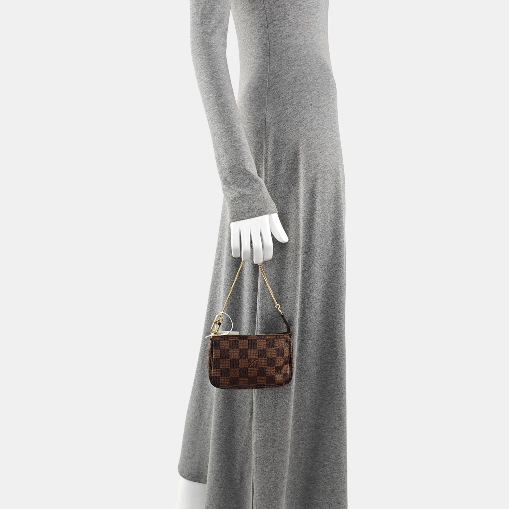 ACCESSOIRES Mini Damier Ebene Coated Canvas Brown