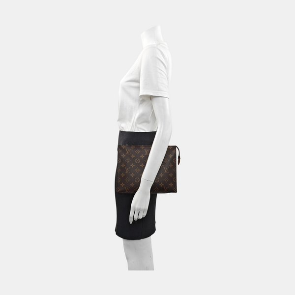 TOILET POCKET 26 Monogram Coated Canvas Brown