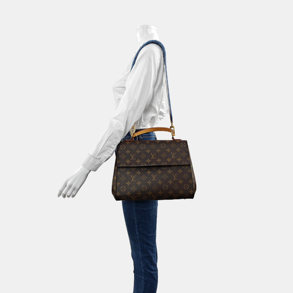 CLUNY BB Monogram Coated Canvas Brown