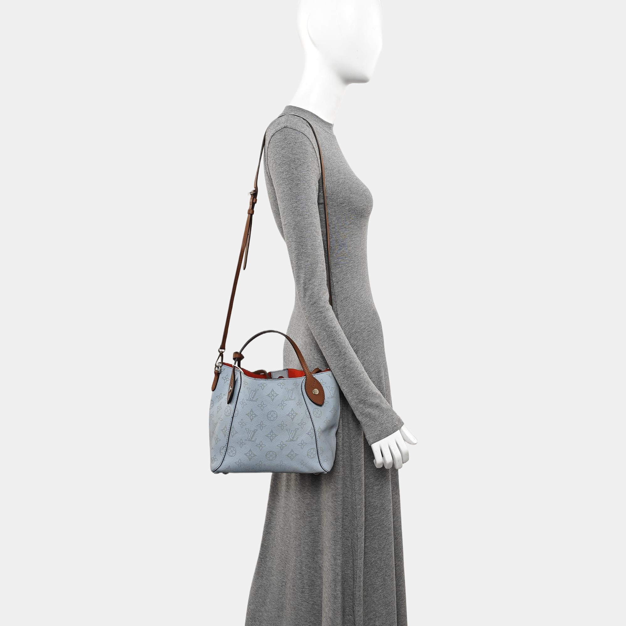 HINA PM Monogram Calfskin Blue