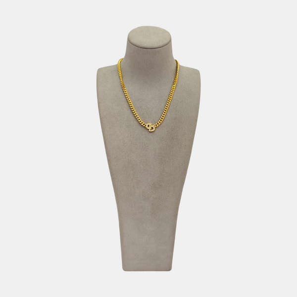 Petit CD Metal Gold Necklace