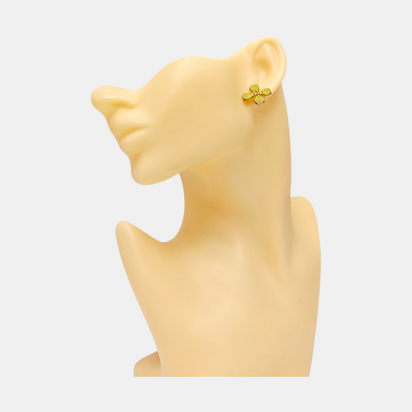 Metal Gold Stud Earrings