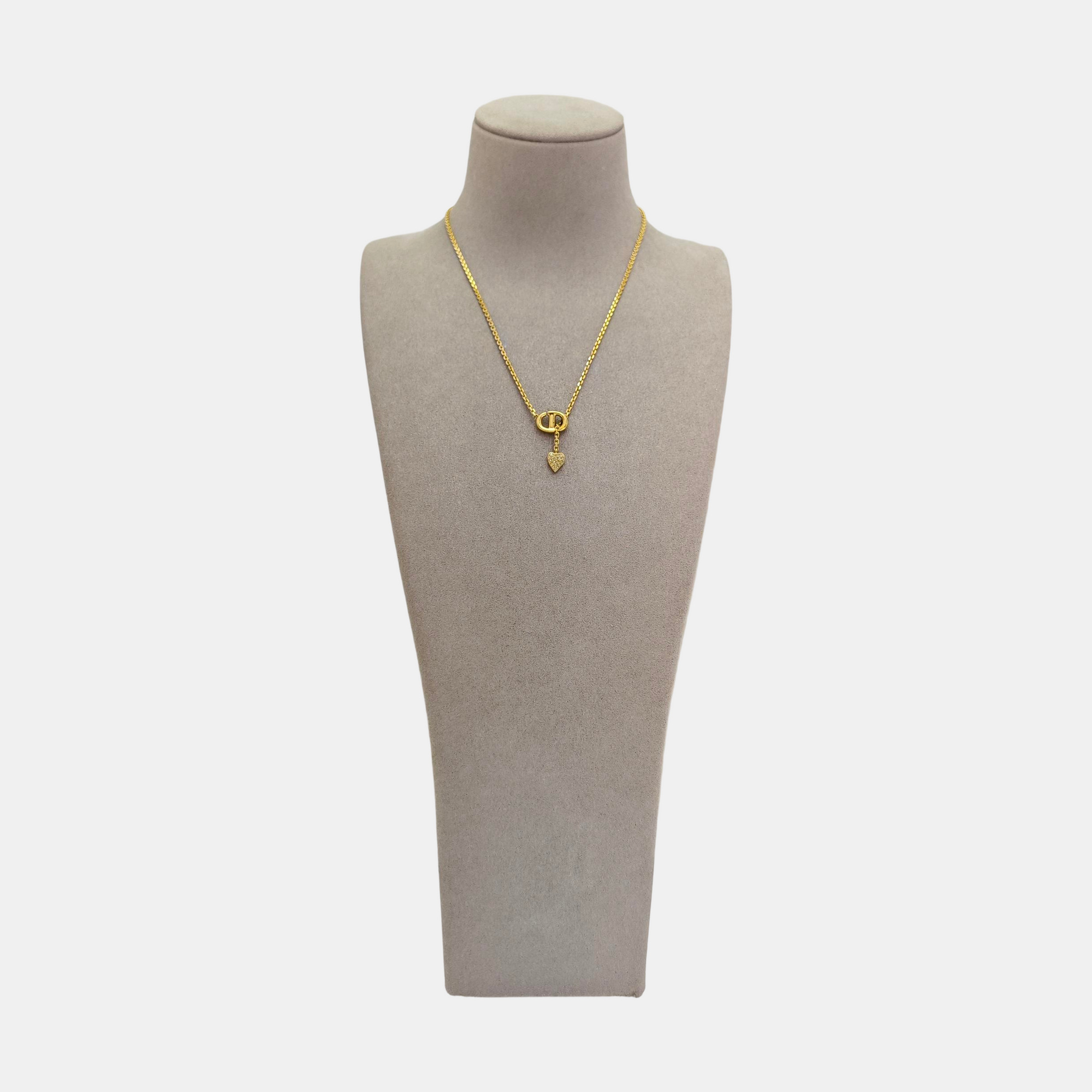 CD Navy Metal Gold Necklace