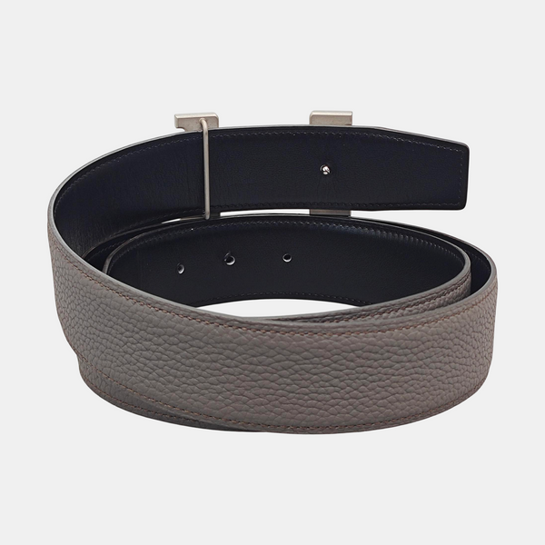 Leather Belt Gray