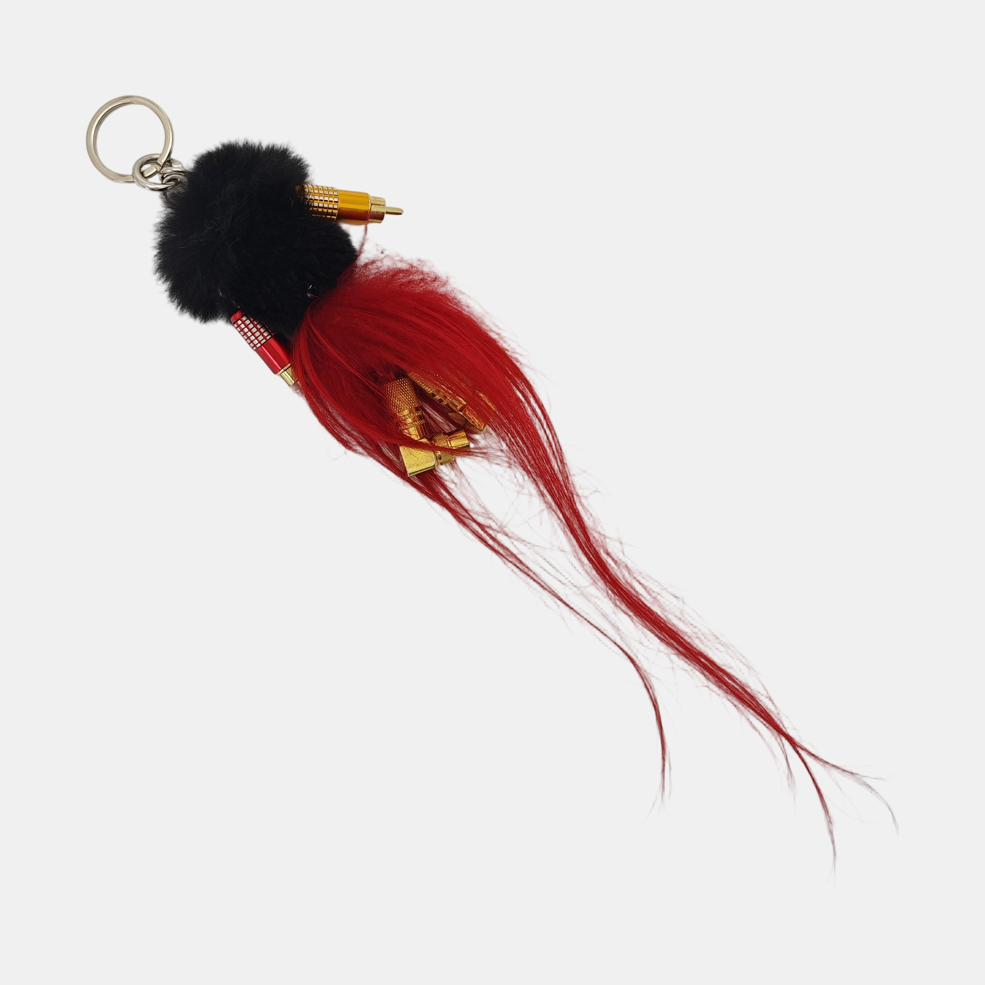 Fabric Bag Charm Red