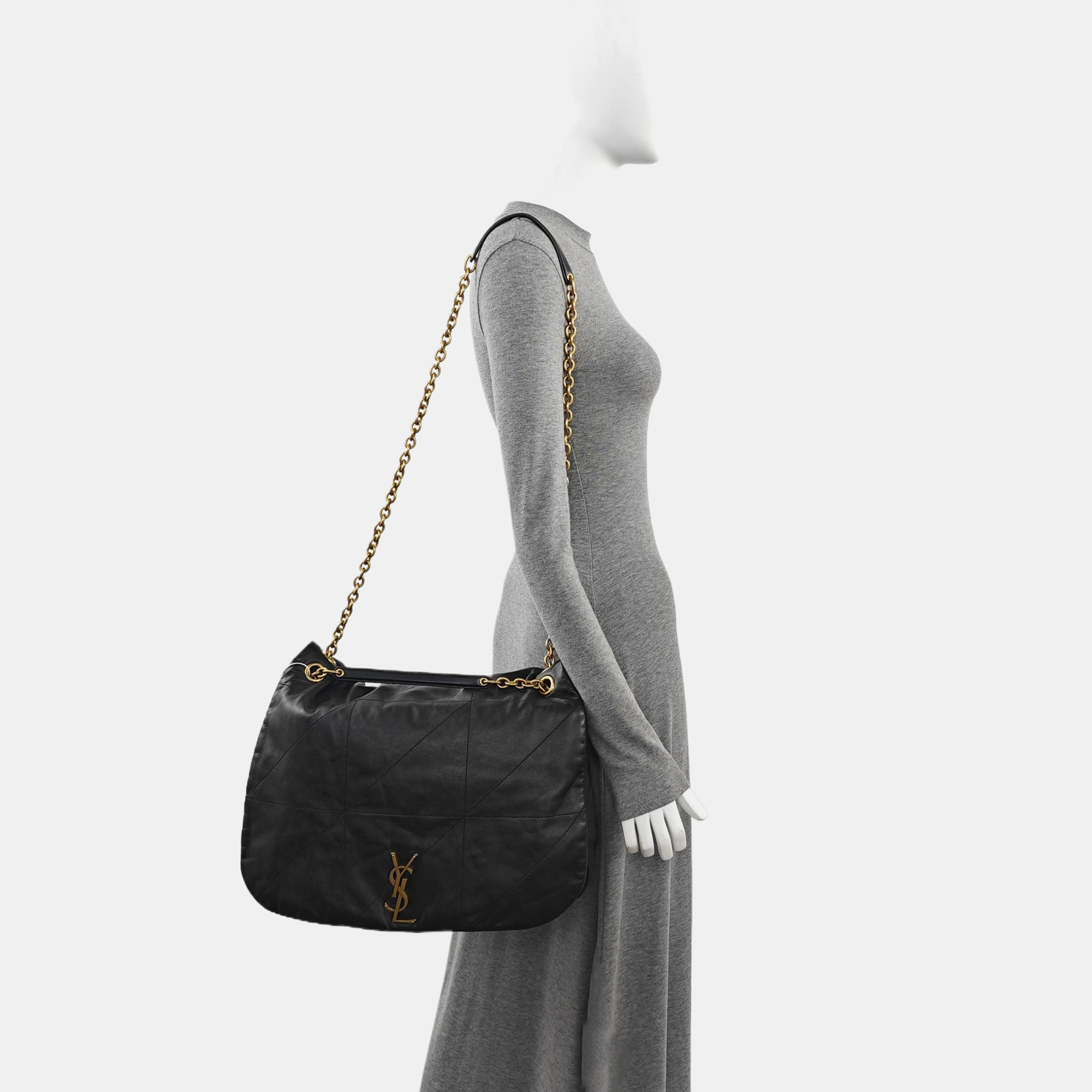 JAMIE 4.3 Quilted Lambskin Black
