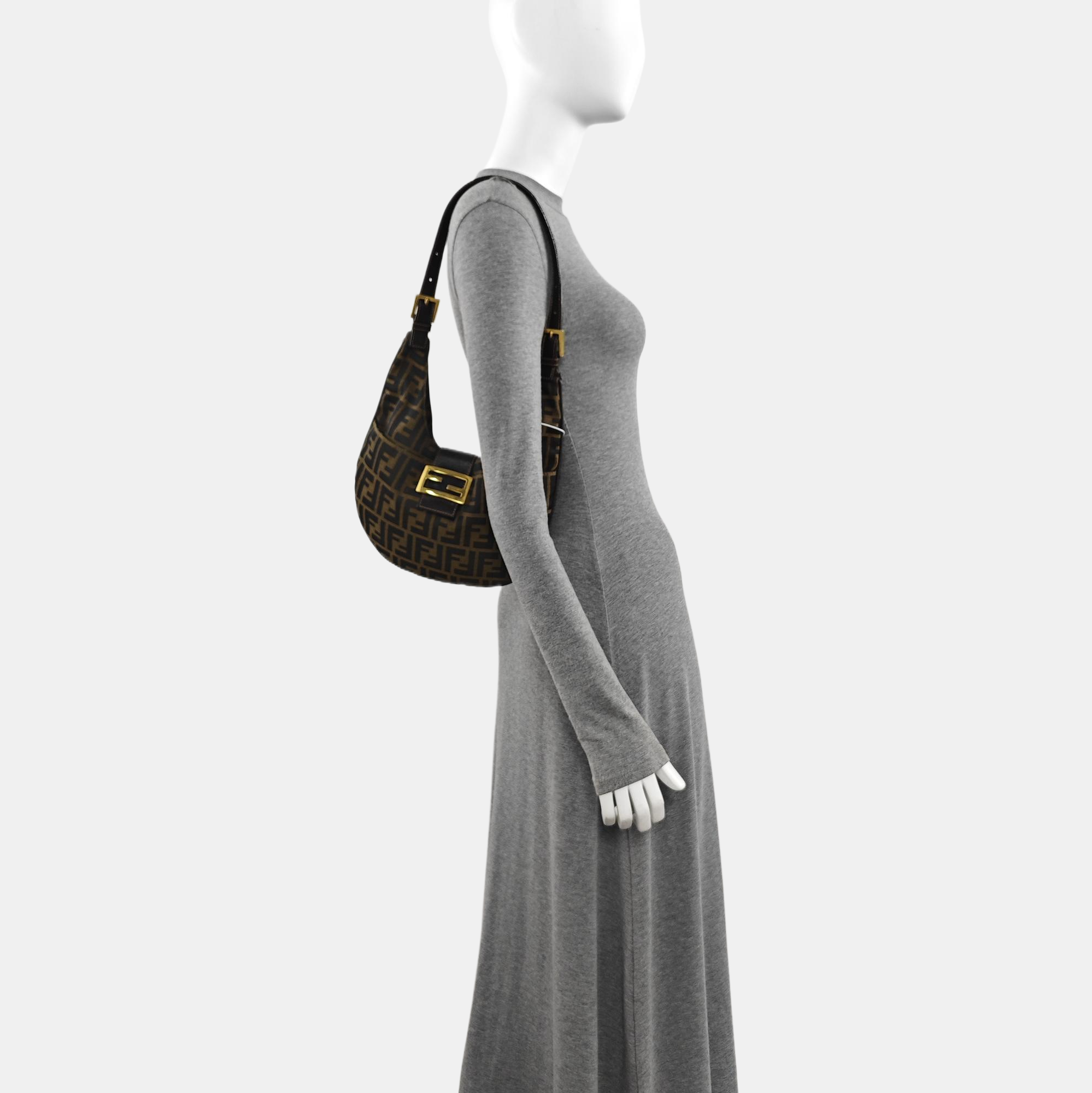 Canvas Shoulder Bag Brown