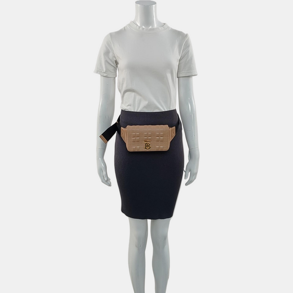 Lola Quilted Lambskin Brown