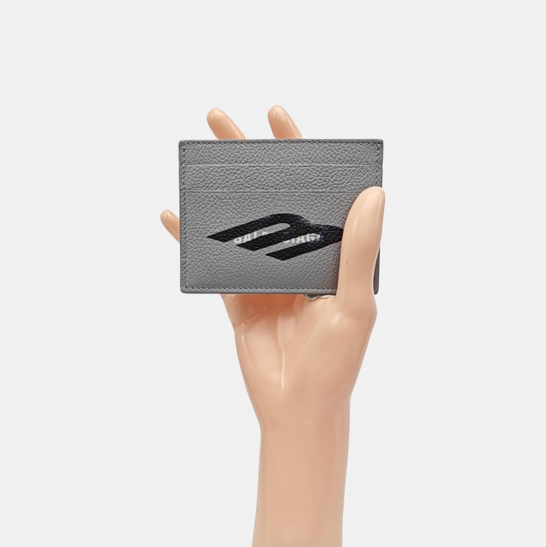 Cash Calfskin Gray Card Holder