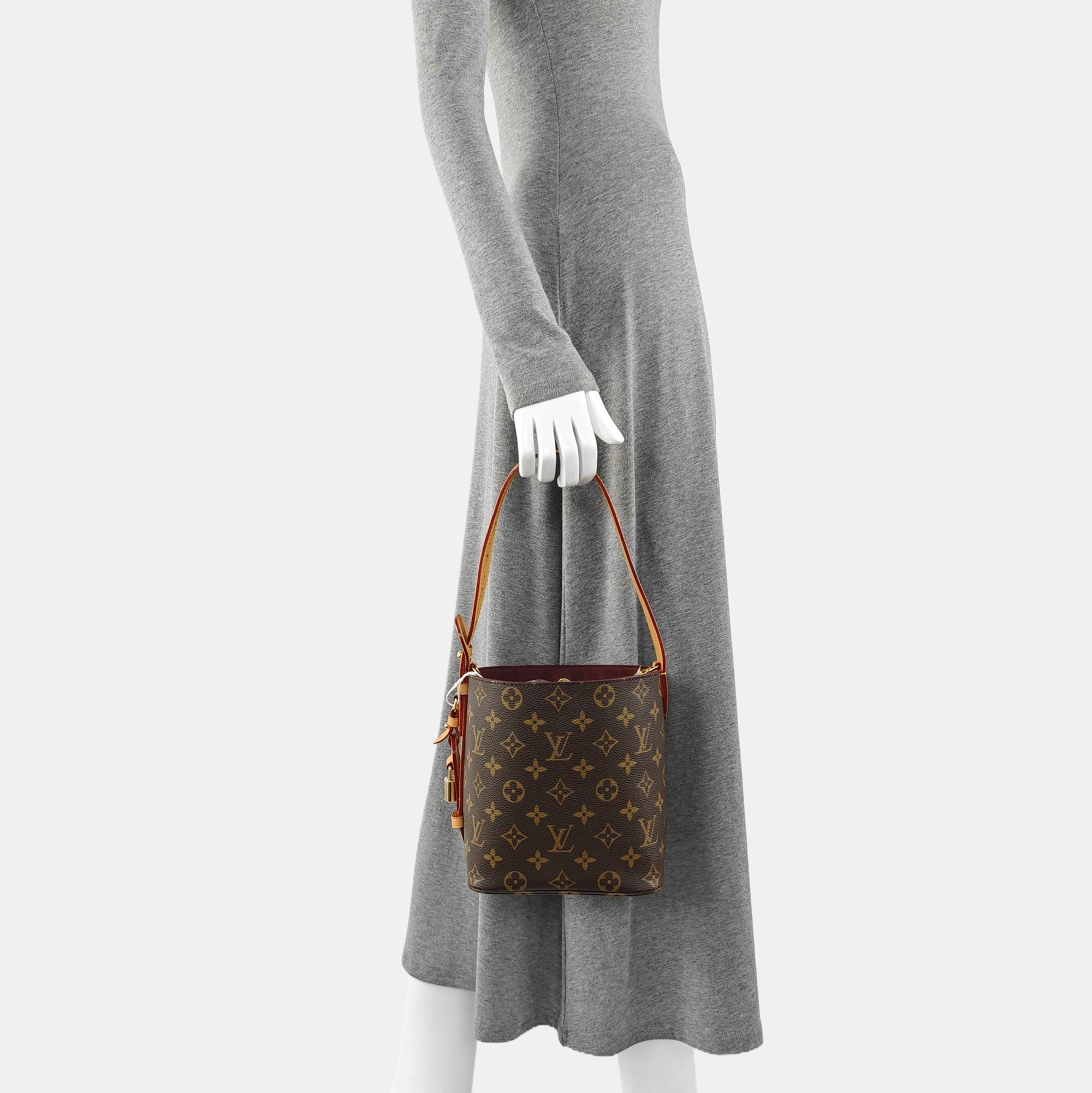 ALL IN Monogram Coated Canvas Brown