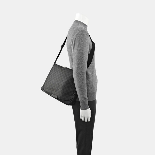 DANIEL Damier Graphite Coated Canvas Gray