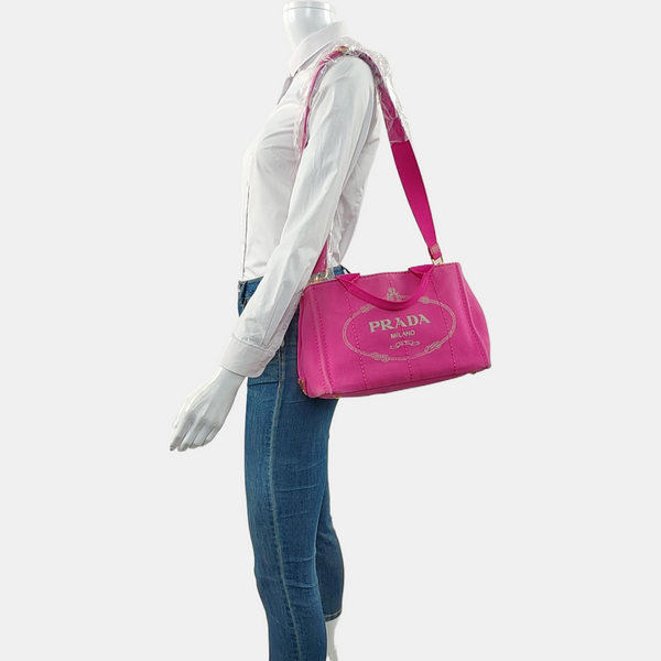 Denim Quilted Canvas Red