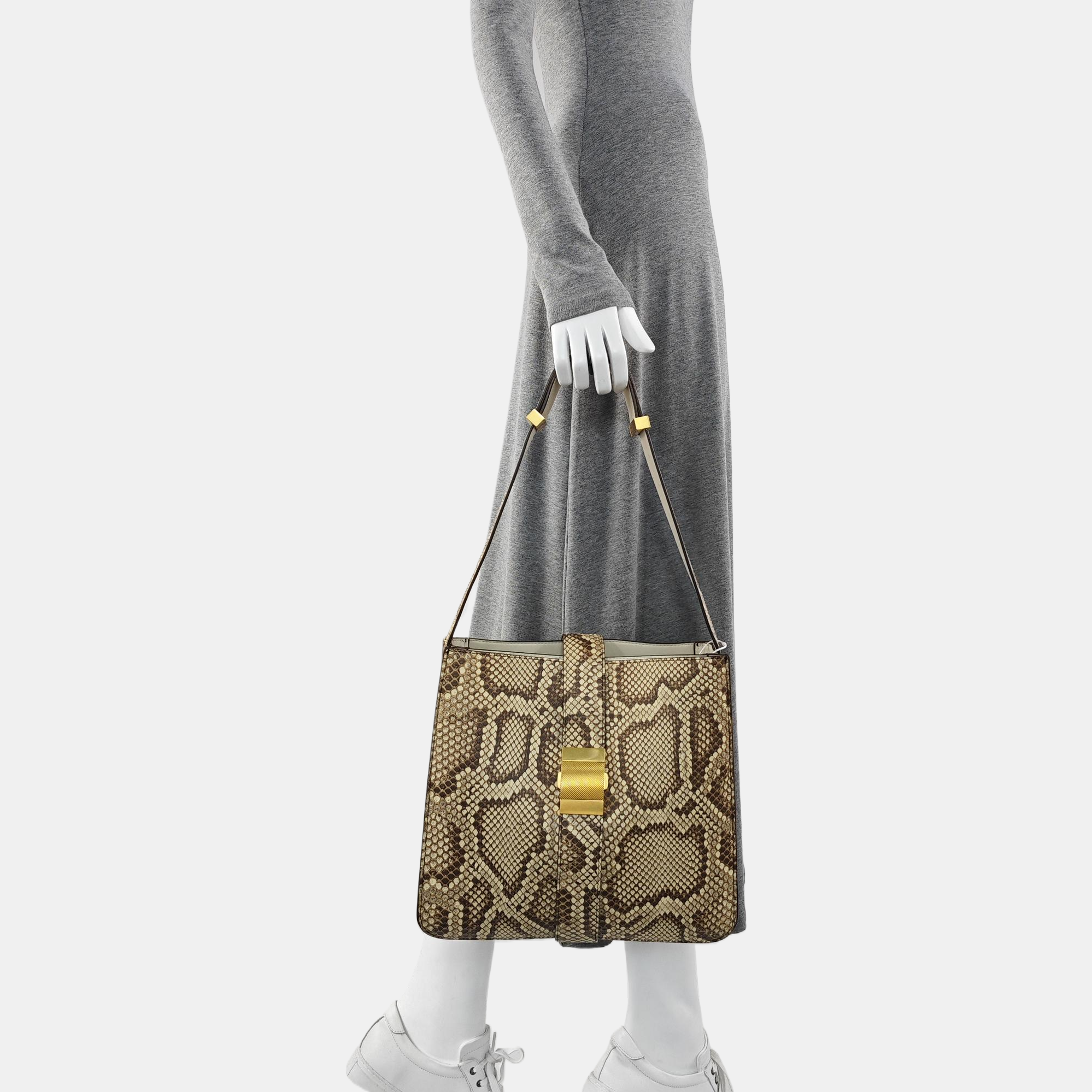 Marie Python Beige