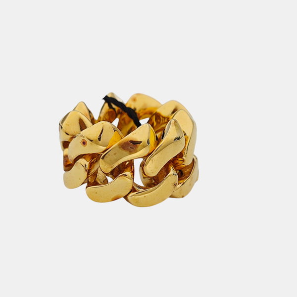 925 Sterling Silver Gold Ring EU 53