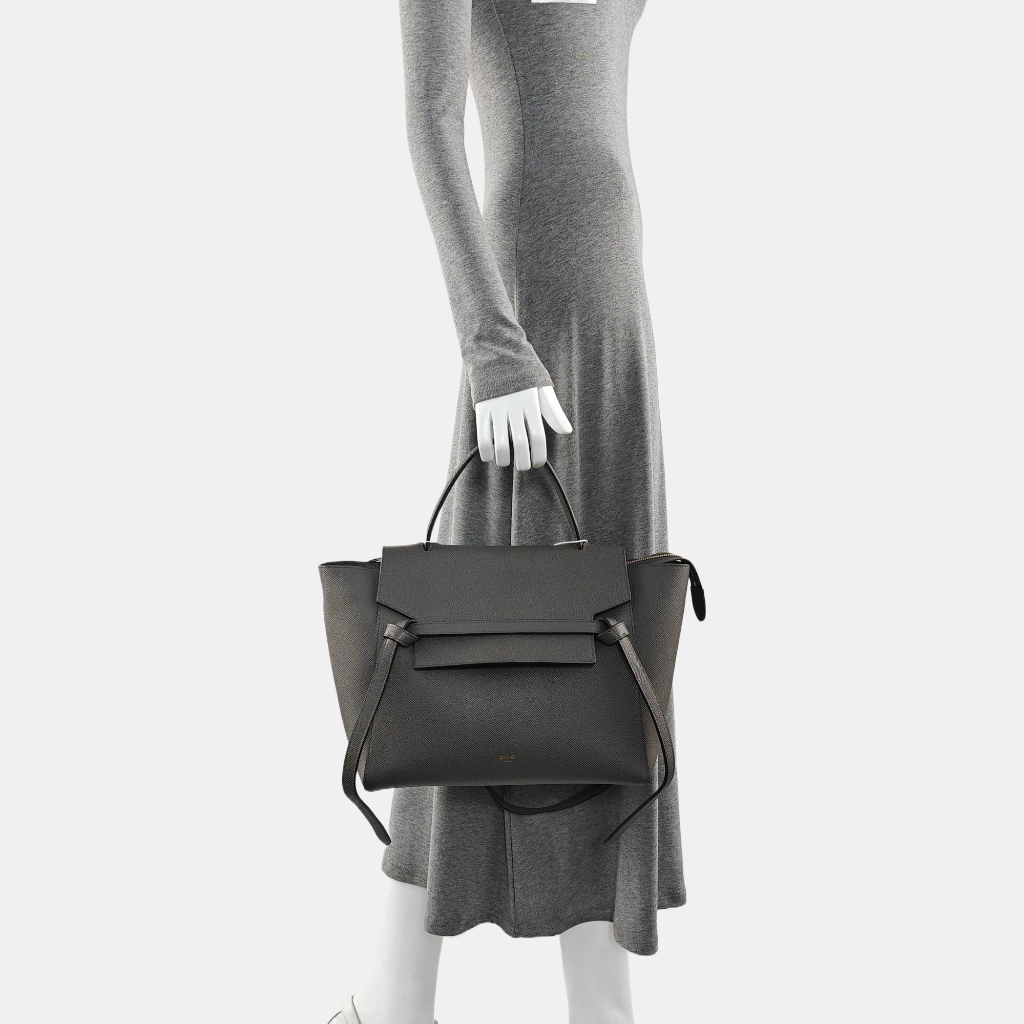 BELT Mini Calfskin Gray