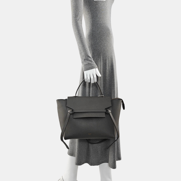 BELT Mini Calfskin Gray