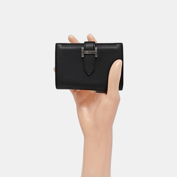 Bearn Mini Epsom Black Card Holder