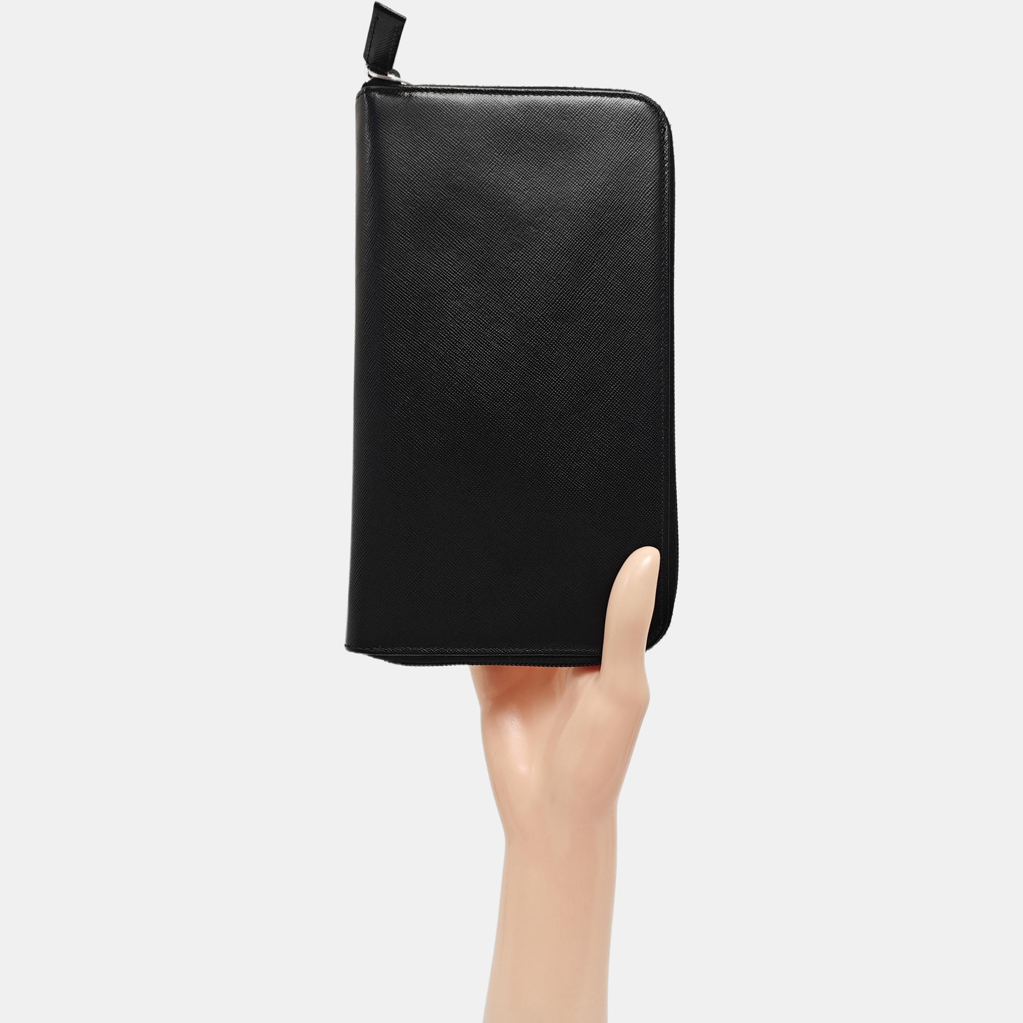 Saffiano Calfskin Wallet Black