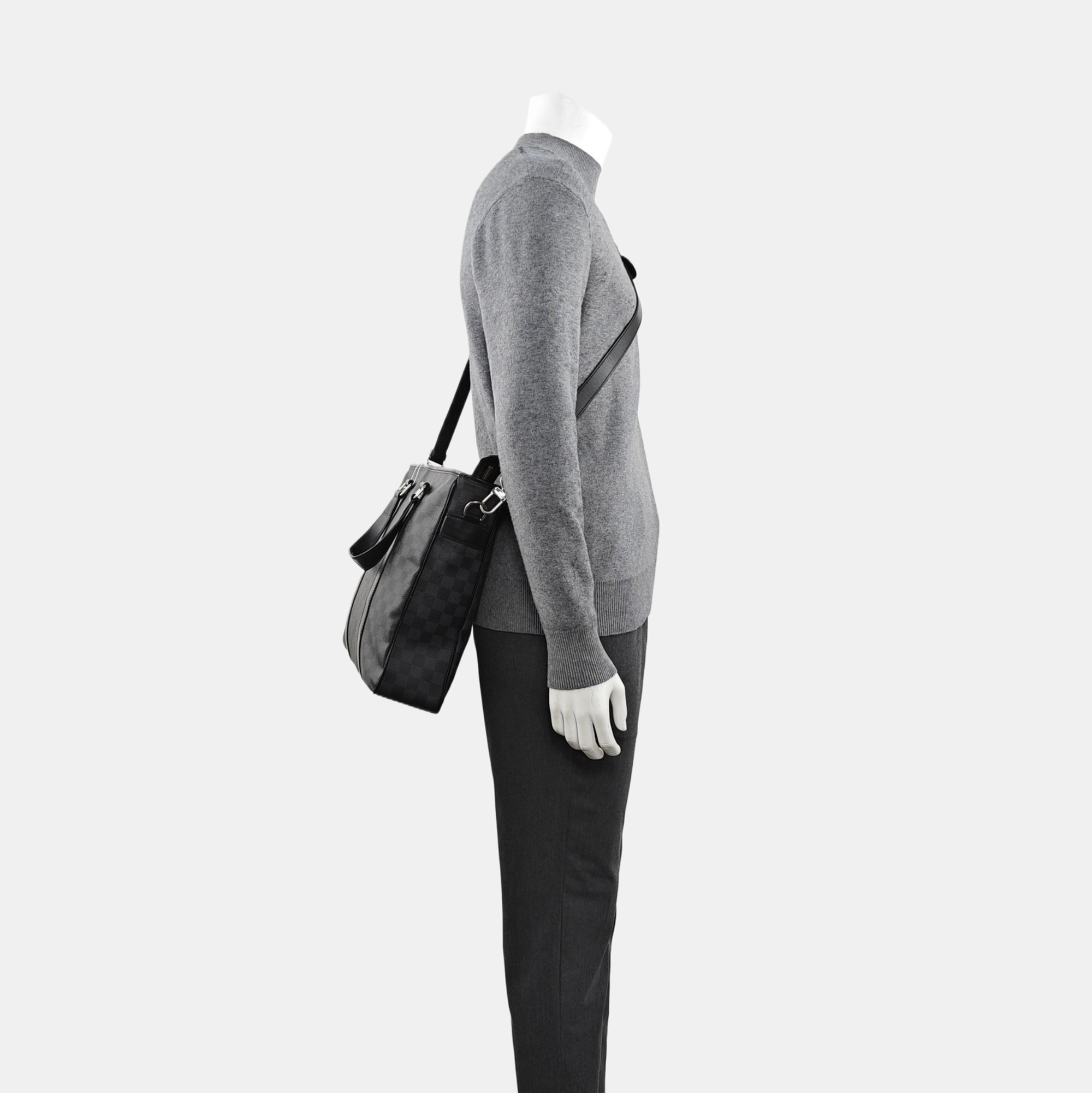 TADAO PM Damier Graphite Coated Canvas Gray
