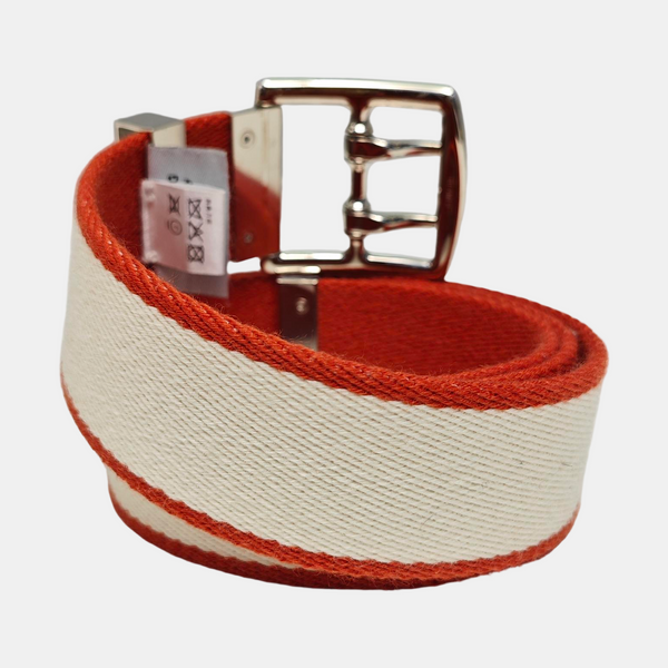 Fabric Belt White