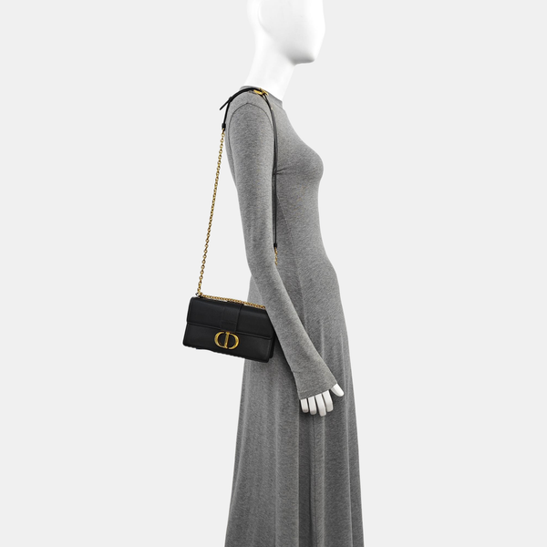 30 Montaigne Mini Calfskin Black