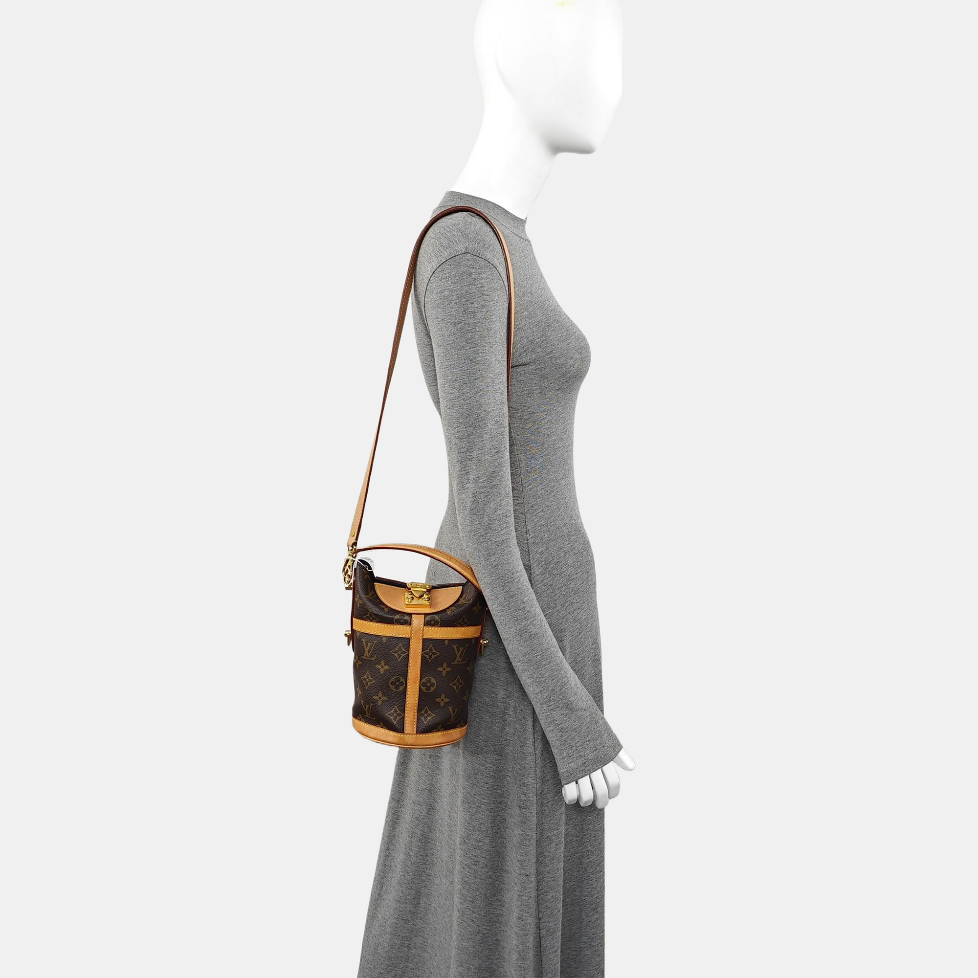 DUFFLE Monogram Coated Canvas Brown