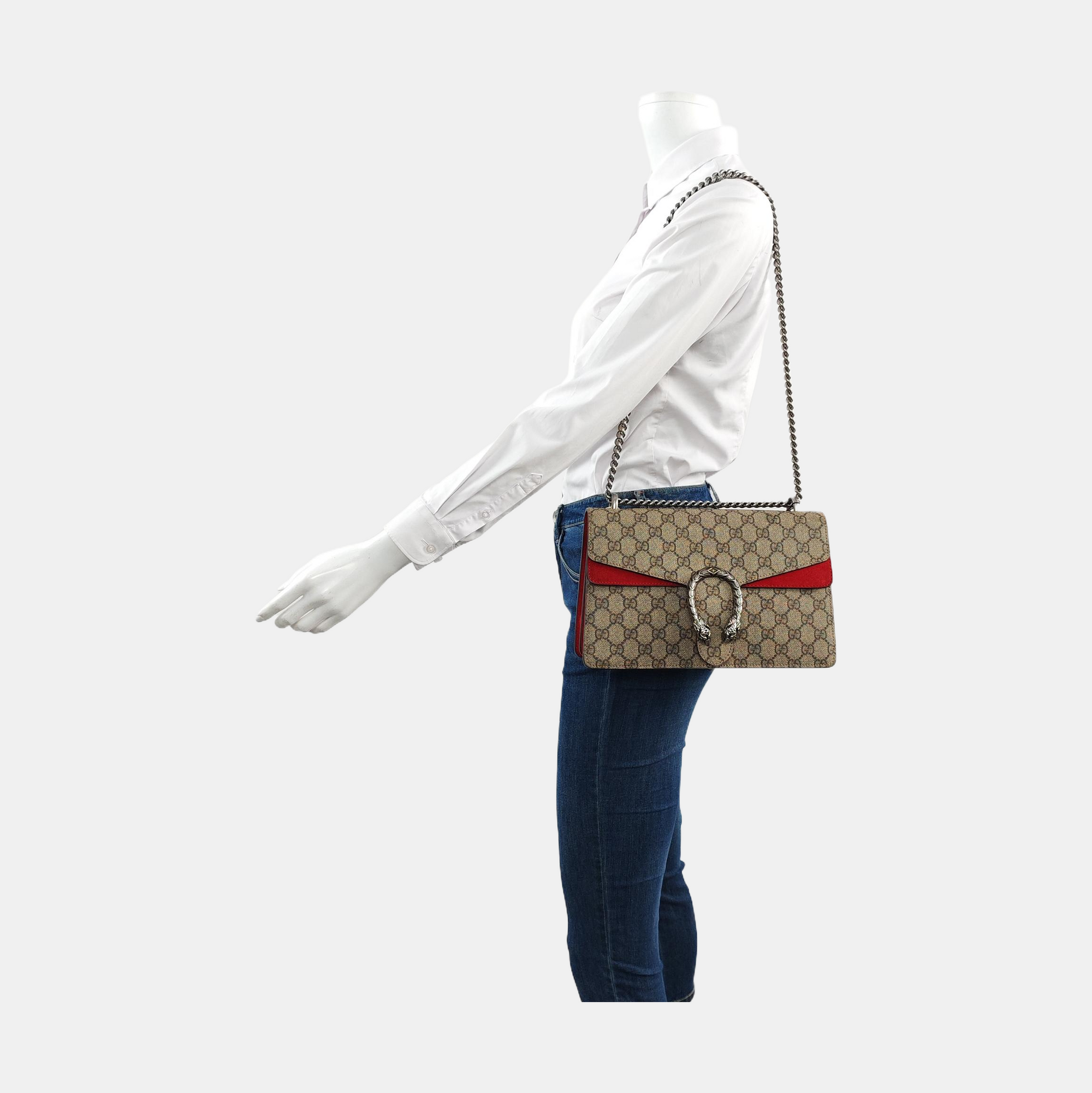 Authenticated pre-owned  Dionysus Small Monogram Coated Canvas Beige - Shoulder Bag at Looply