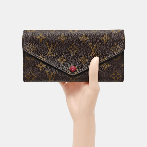 JOSÉPHINE Monogram Coated Canvas Brown Wallet