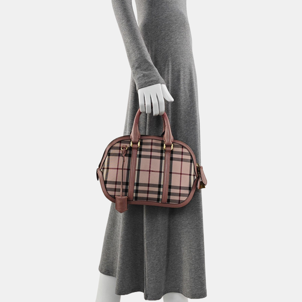 Canvas Top Handle Bag Pink