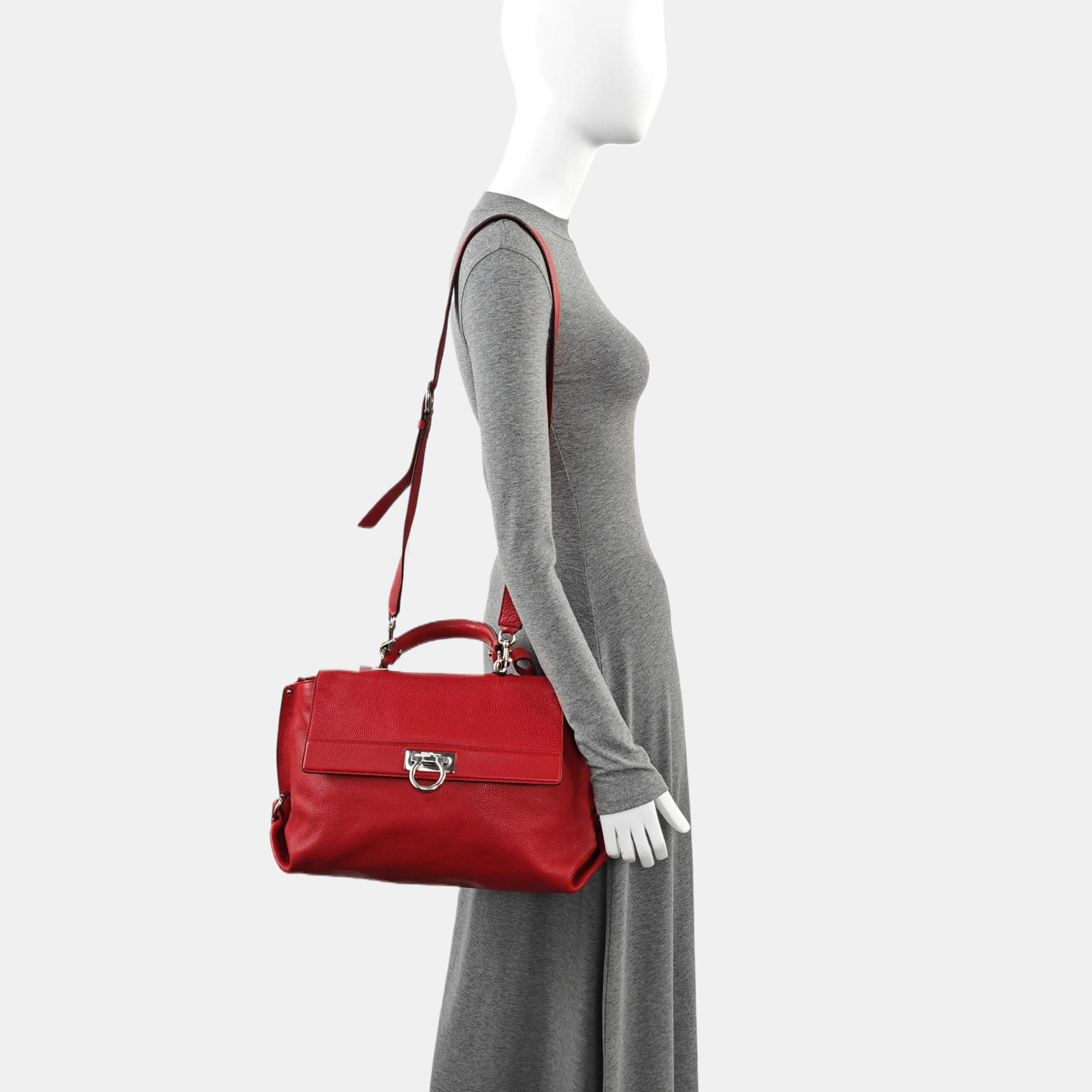 Sophia Large Calfskin Red