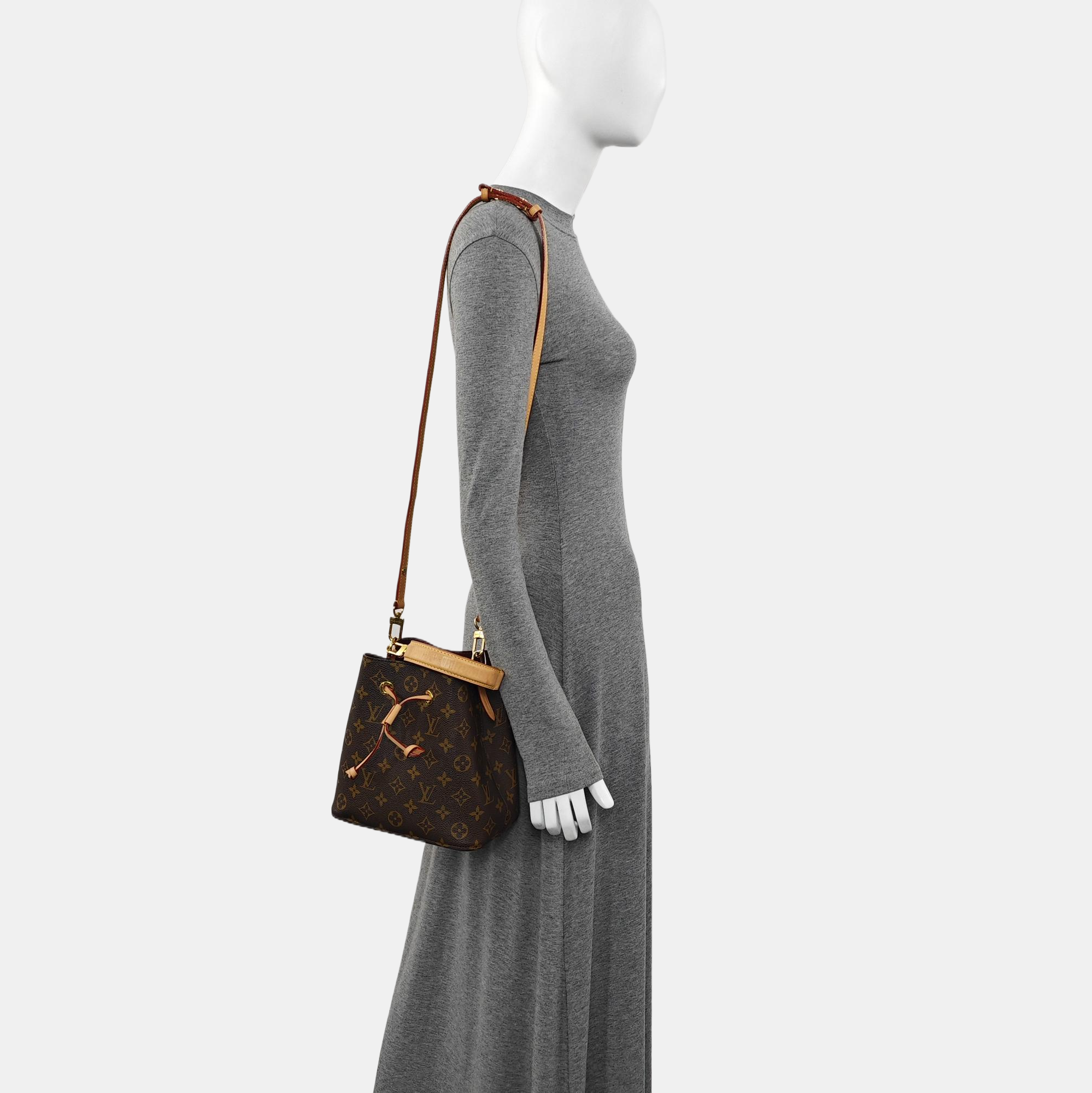 NÉONOÉ BB Monogram Coated Canvas Brown