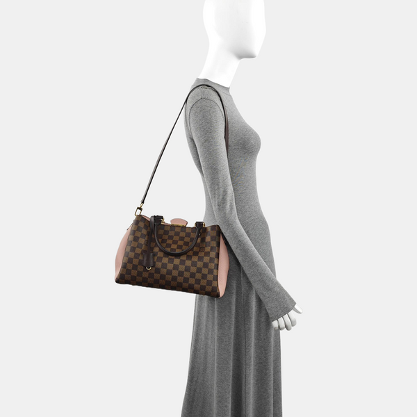 BRITTANY BB Damier Ebene Coated Canvas Brown