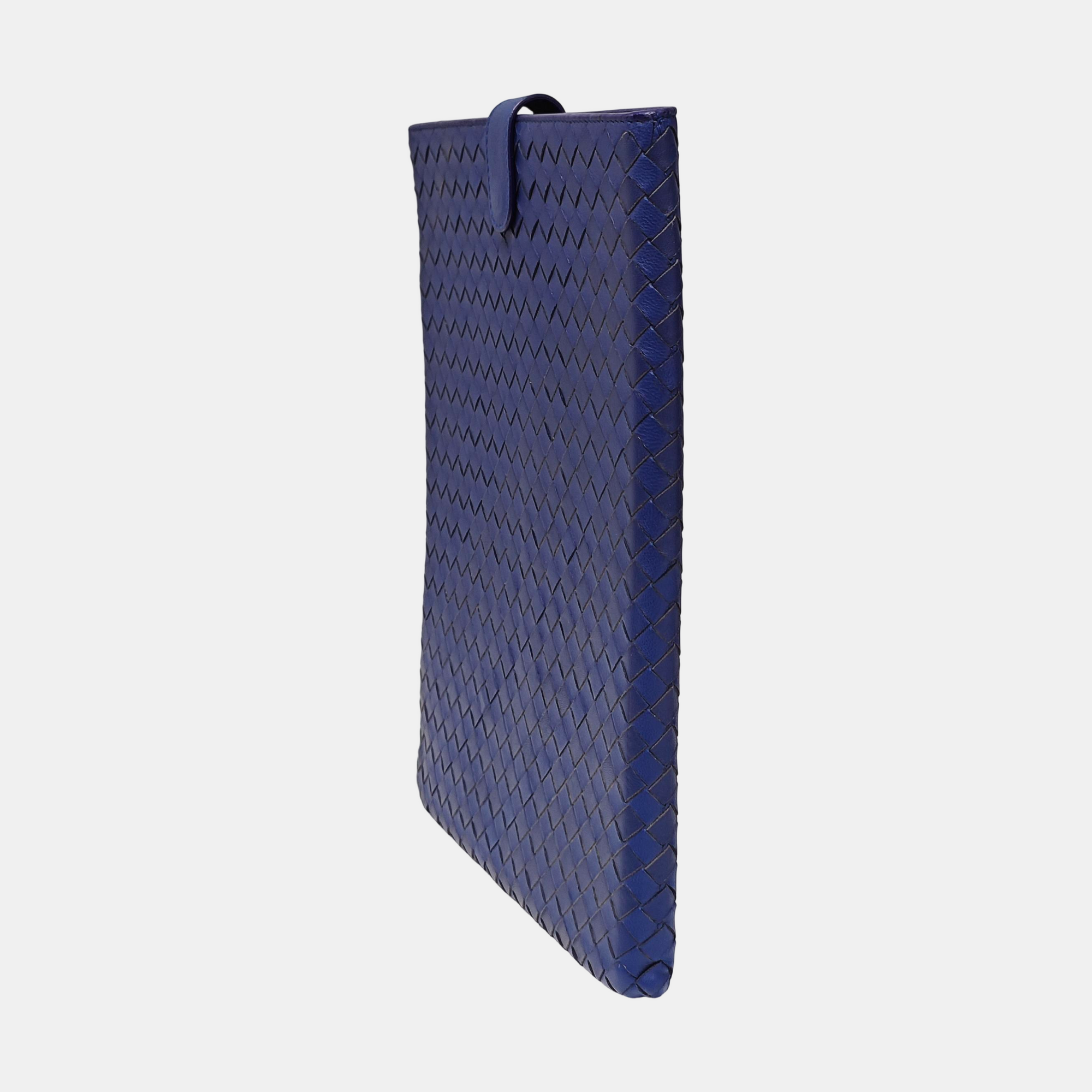 Leather Notebook Cover Blue