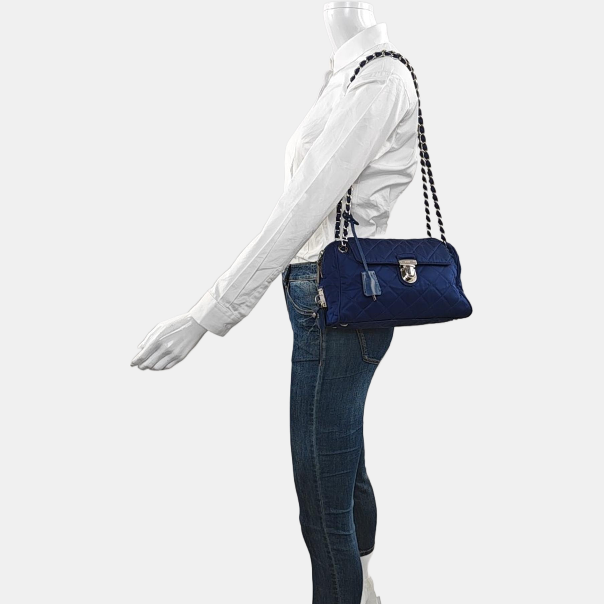 Quilted Nylon Blue