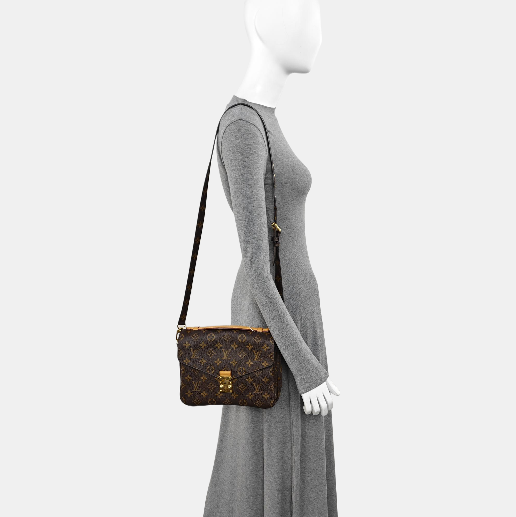 MÉTIS MM Monogram Coated Canvas Brown