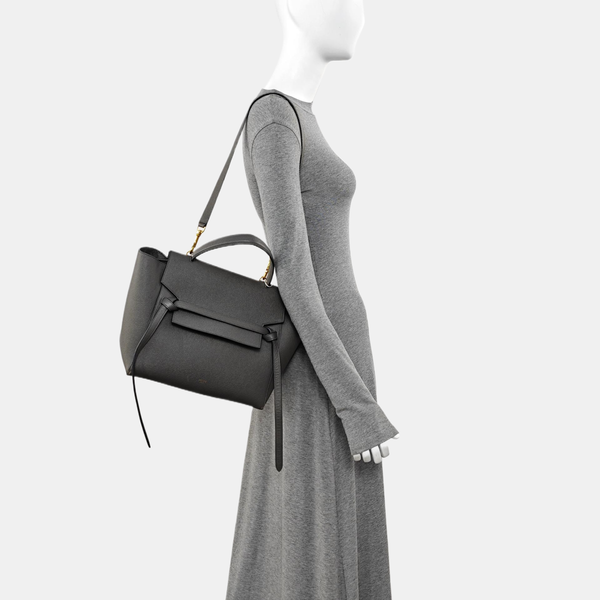 BELT Mini Calfskin Gray