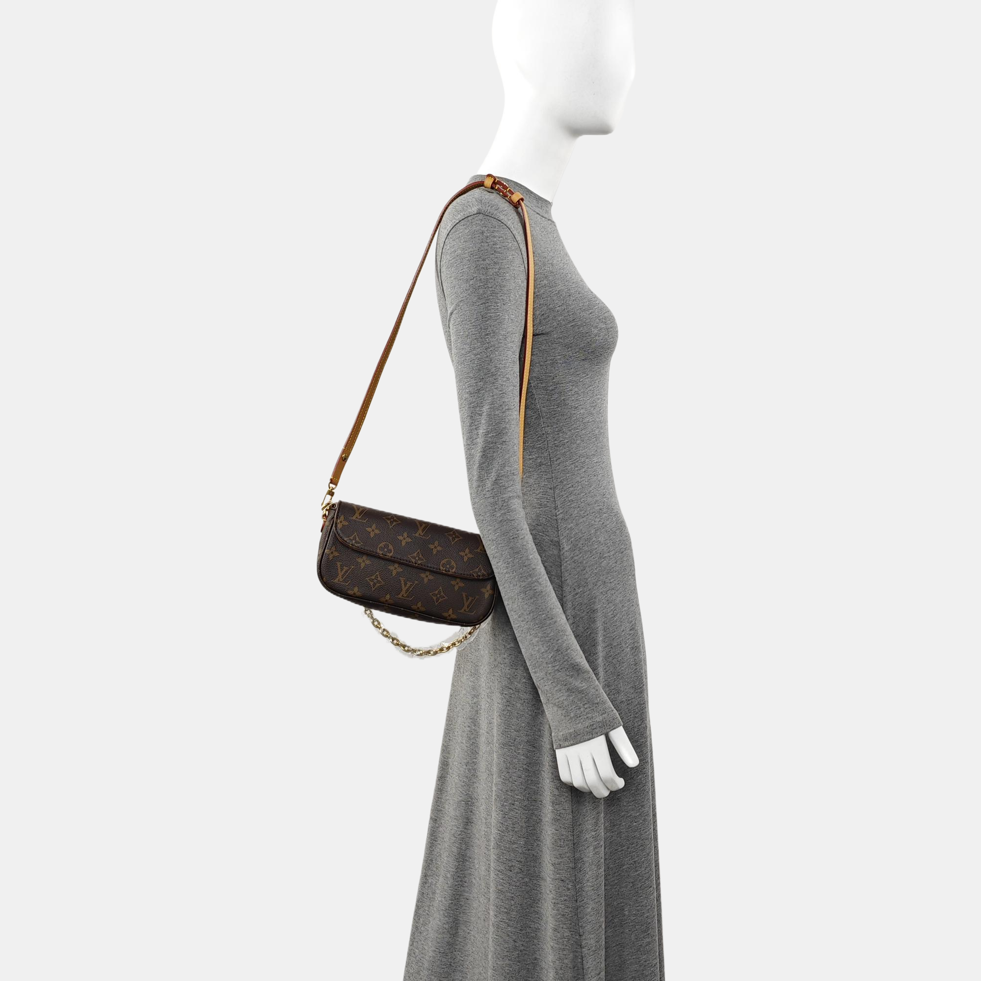 IVY Monogram Coated Canvas Brown