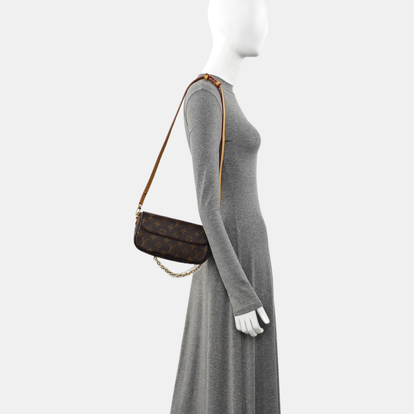IVY Monogram Coated Canvas Brown