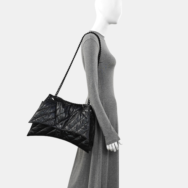 Crush Quilted Calfskin Black