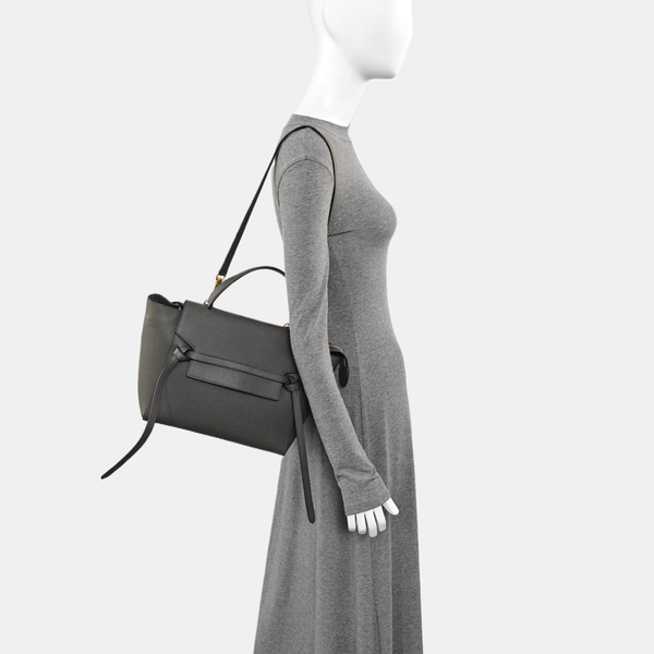 BELT Mini Calfskin Gray