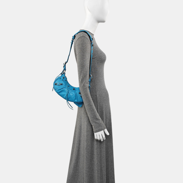 Le Cagole Mini Lambskin Blue