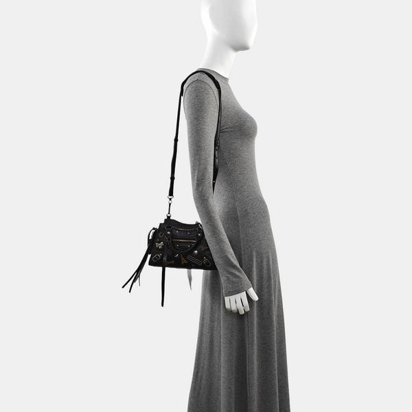 Neo Classic Super Mini Lambskin Black
