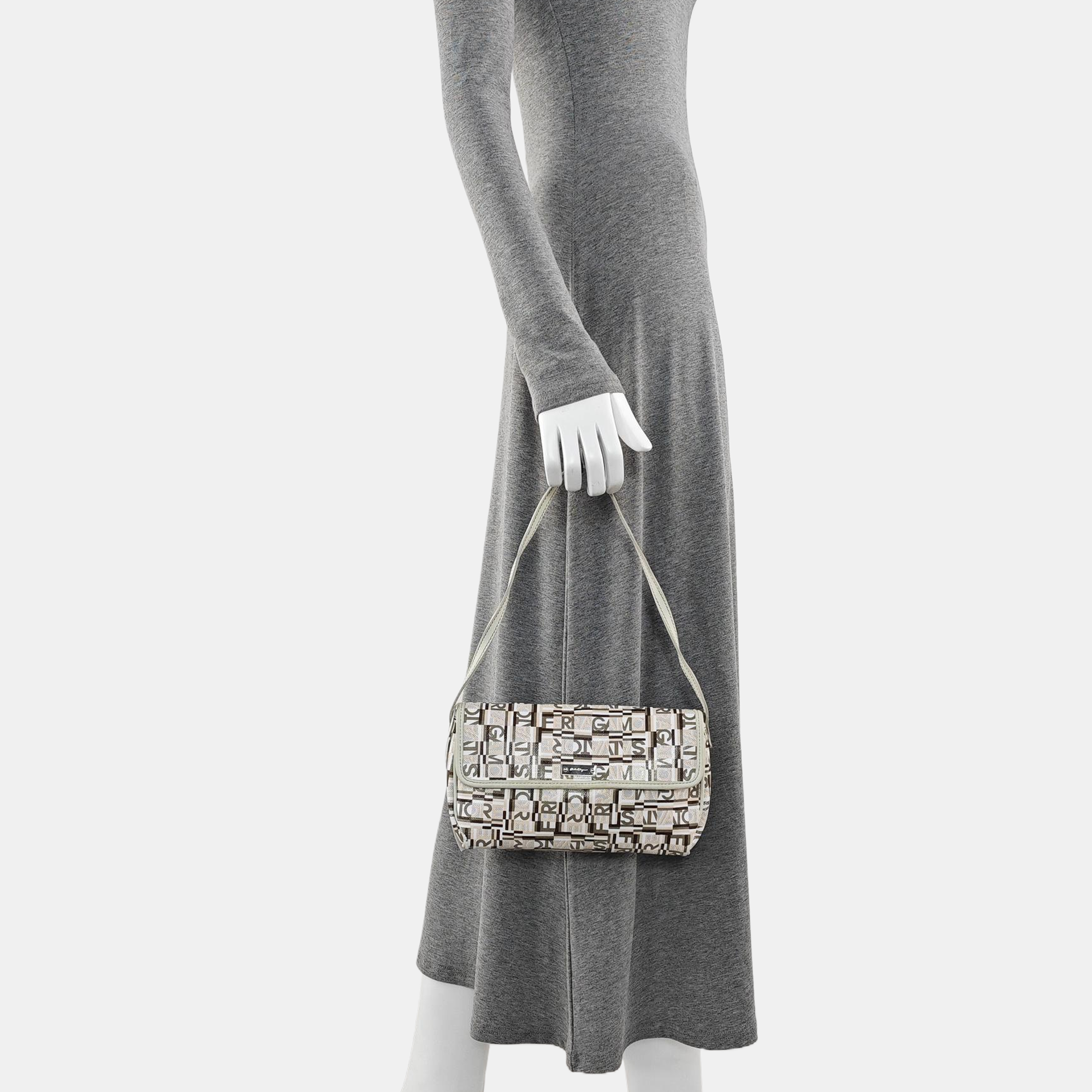 Coated Canvas Top Handle Bag Multicolor