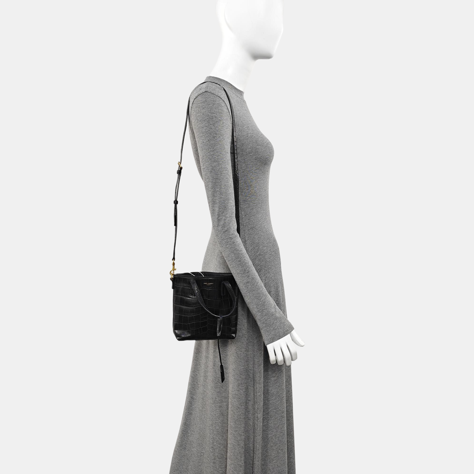 Calfskin Shoulder Bag Black