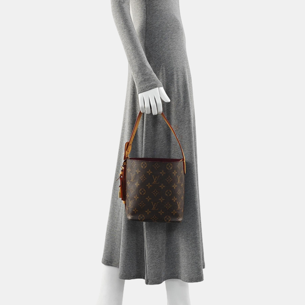 ALL IN BB Monogram Coated Canvas Brown