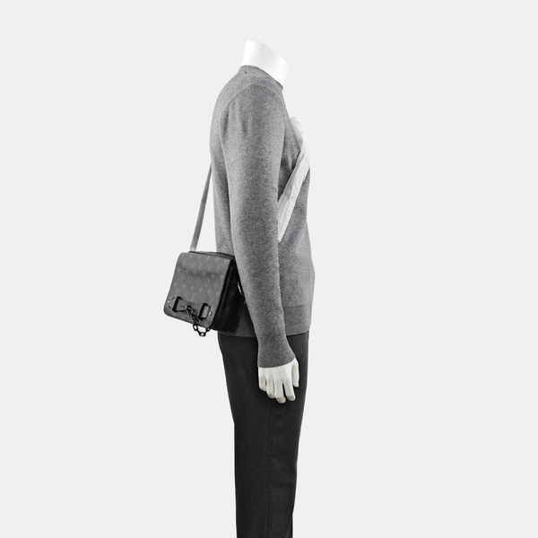 STEAMER Monogram Coated Canvas Black