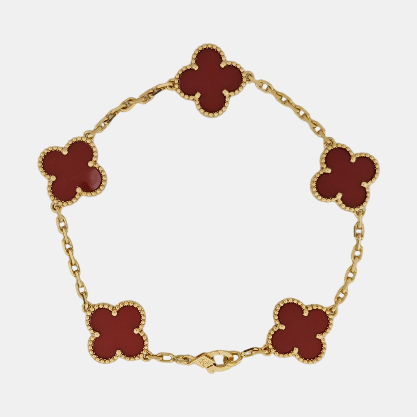 Vintage Alhambra 18k Gold Bracelet